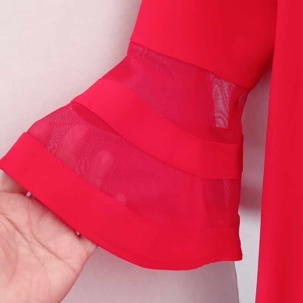Red Sandra Darren size 12 midi dress - Picture 4 of 8